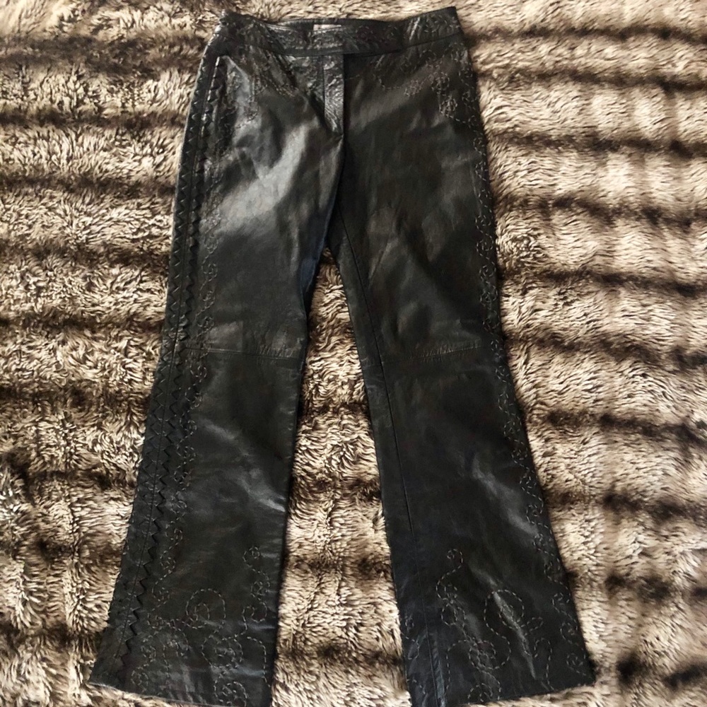 COPY - Philosophy Di Alberta Ferretti black leather pants